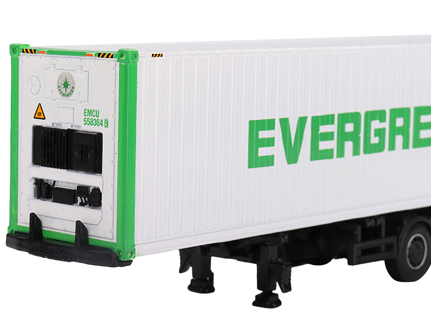 Western Star 49X Blue with 40' Reefer Shipping Container "Evergreen" Limited Edition 1/64 Diecast Model by True Scale Miniatures