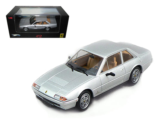 Ferrari 412 Silver Limited Edition Elite 1/43 Diecast Model Car by Hot Wheels