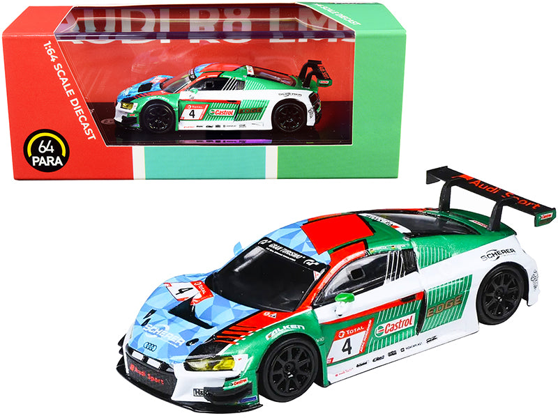 Audi R8 LMS #4 Audi Sport Team Phoenix Nurburgring P1 24 Hours (2019) 1/64 Diecast Model Car by Paragon