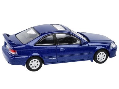 1999 Honda Civic Si Electron Blue Metallic with Sun Roof 1/64 Diecast Model Car by Paragon Models