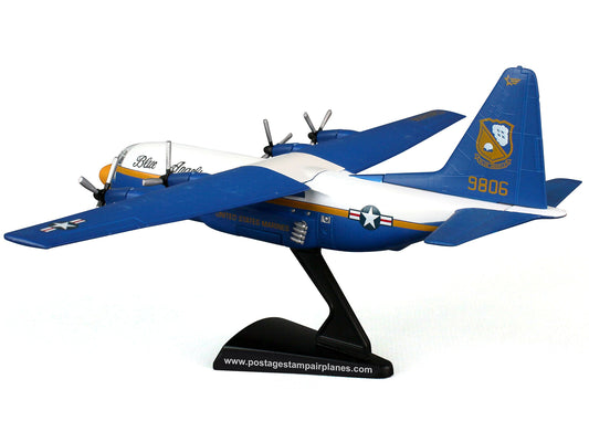 Lockheed C-130 Hercules Transport Aircraft "Fat Albert - Blue Angels" 1/200 Diecast Model Airplane by Postage Stamp