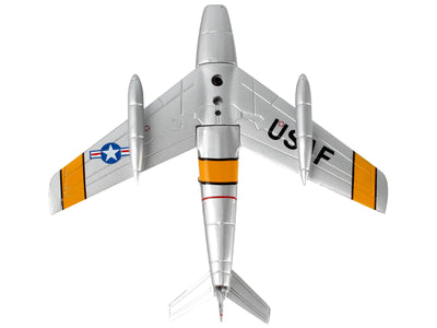 North American F-86F Sabre Fighter Aircraft "Mig Mad Marine" United States Air Force 1/110 Diecast Model Airplane by Postage Stamp