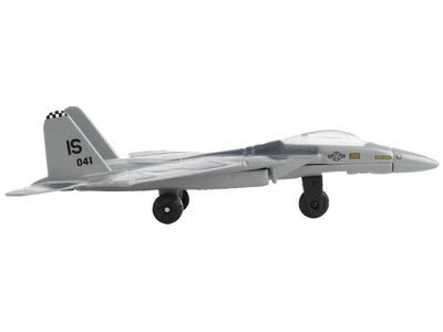 McDonnell Douglas F-15 Eagle Fighter Aircraft Gray Camouflage "United States Air Force" with Runway Section Diecast Model Airplane by Runway24