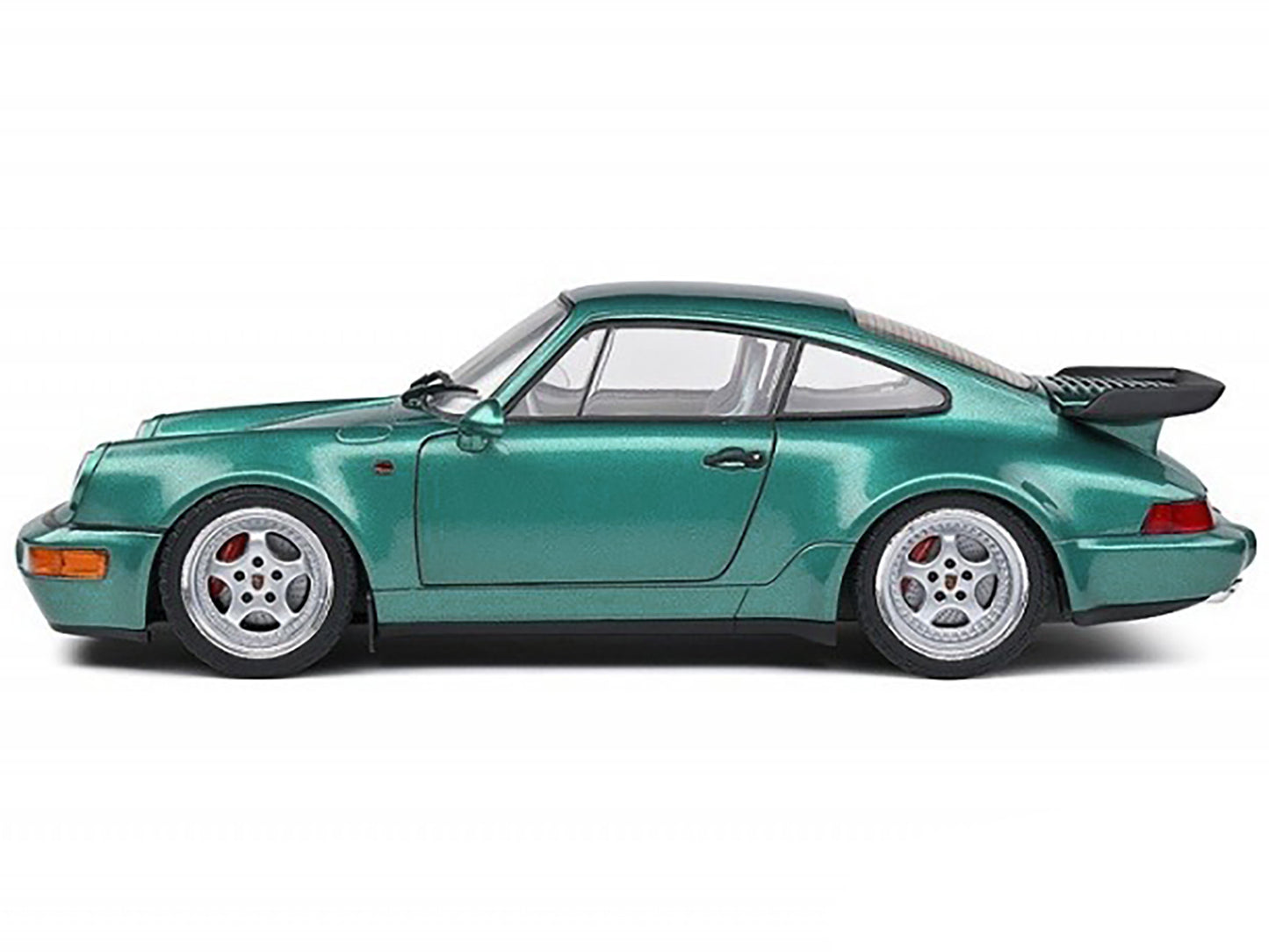 1991 Porsche 911 Turbo Wimbledon Green Metallic 1/18 Diecast Model Car by Solido