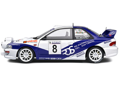Subaru Impreza S5 WRC99 #8 Valentino Rossi - Carlo Cassina "Rally Azimut Di Monza" (2000) "Competition" Series 1/18 Diecast Model Car by Solido