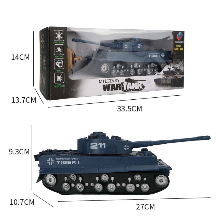 MoFun 369 Remote Control Tank 1:32 Four-way RC Vehicle(Blue)