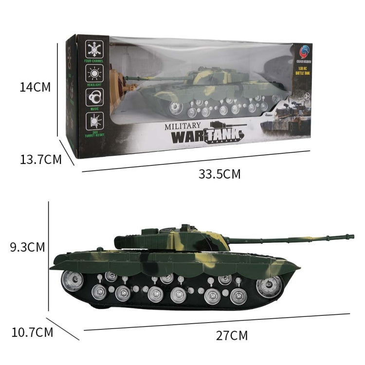 MoFun 369 Remote Control Tank 1:32 Four-way RC Vehicle(Green)