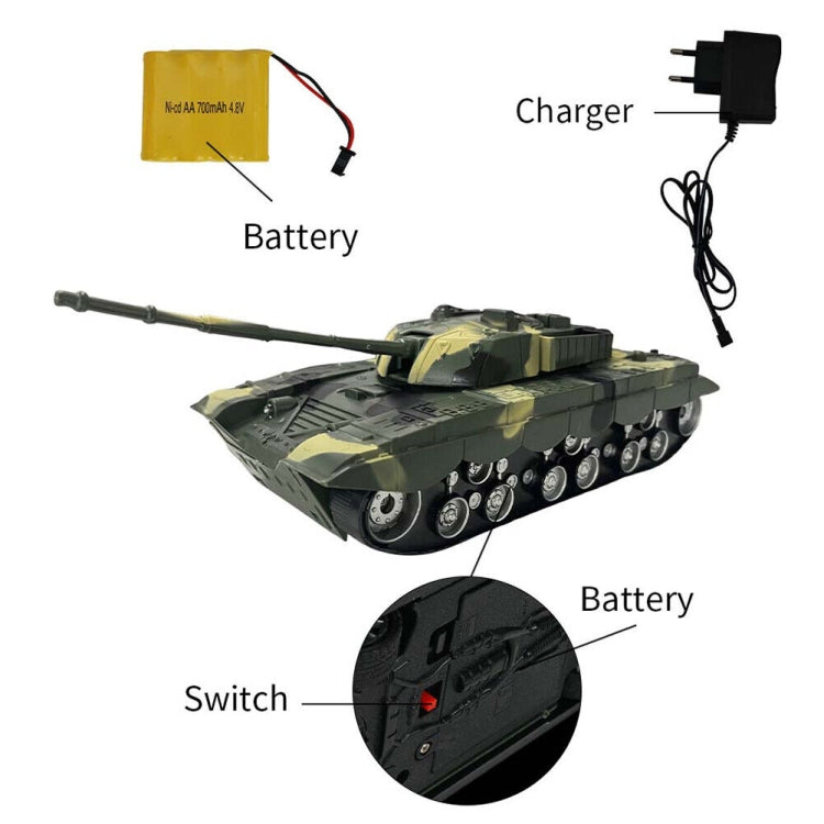 MoFun 369 Remote Control Tank 1:32 Four-way RC Vehicle(Yellow)