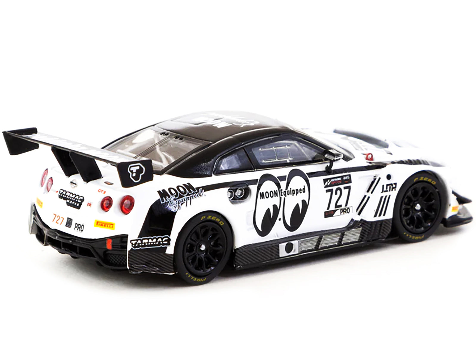 Nissan GT-R Nismo GT3 #727 "Moon Equipped" Legion of Racers (2022) "Hobby64" Series 1/64 Diecast Model Car by Tarmac Works