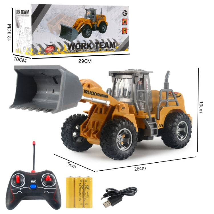 Wireless Remote Control 5-Way Charging Electric Engineering Vehicle Model(Bulldozer)