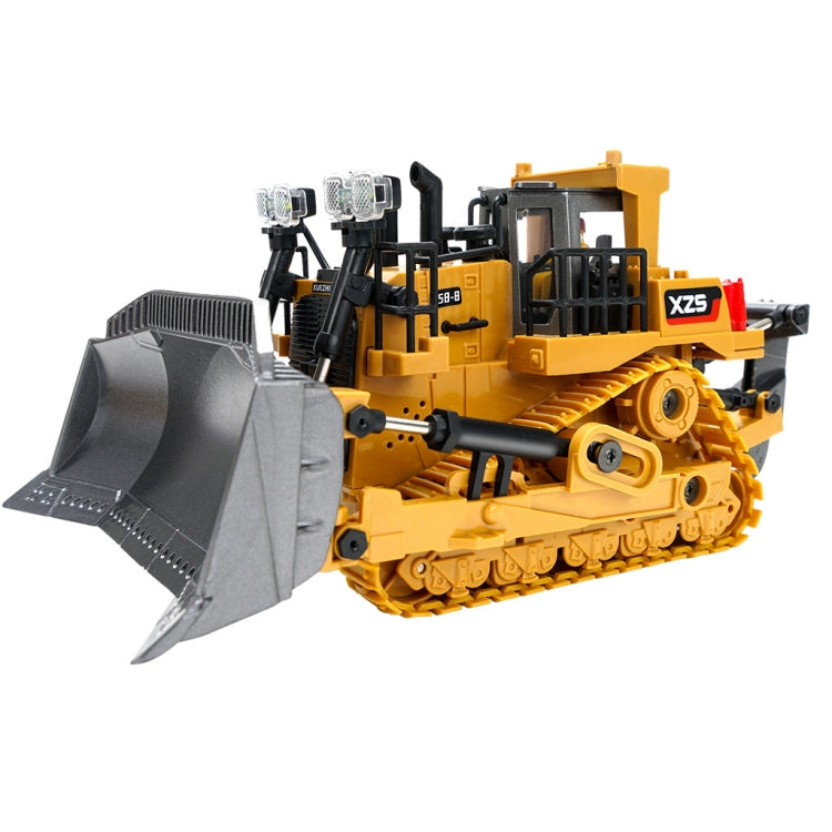 2.4G Remote Control Nine-Channel Crawler Heavy Bulldozer Children Remote Control Toy Alloy Excavator, Proportion: 1:24(1031 Alloy Version)