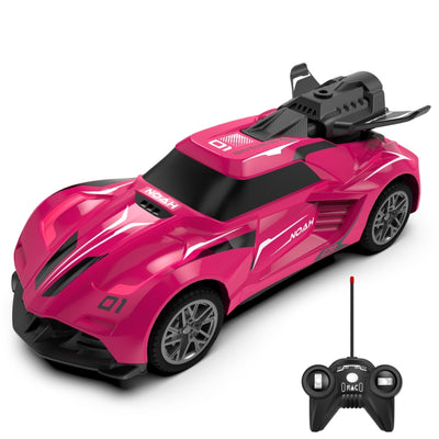 SL-354A 27 Frequency 1:24 Light Spray Remote Control Car Toy Model(Rose Red)