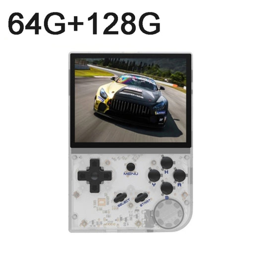 ANBERNIC RG35XX 3.5-inch Retro Handheld Game Console Open Source Game Player 64G+128G 13000+ Games(White)
