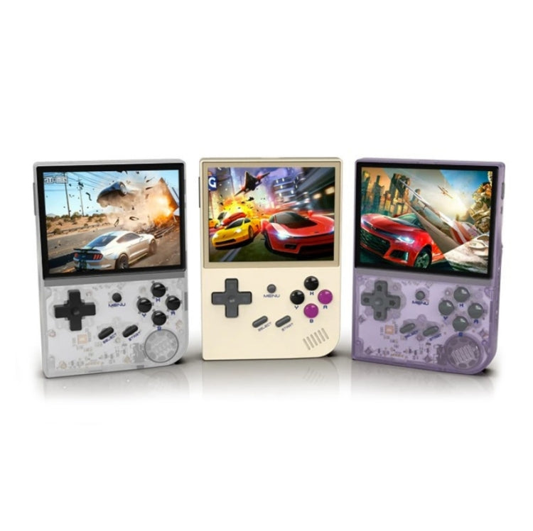 ANBERNIC RG35XX 3.5-inch Retro Handheld Game Console Open Source Game Player 64G+128G 13000+ Games(Purple)