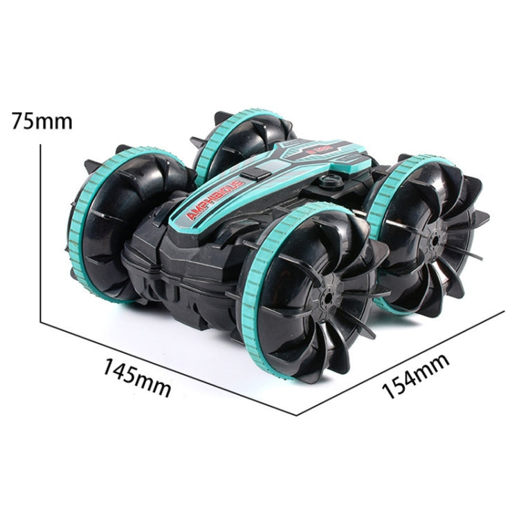 2.4G Amphibious Stunt Remote Control Car Double-sided Rolling Driving Children Electric Toys(Red)