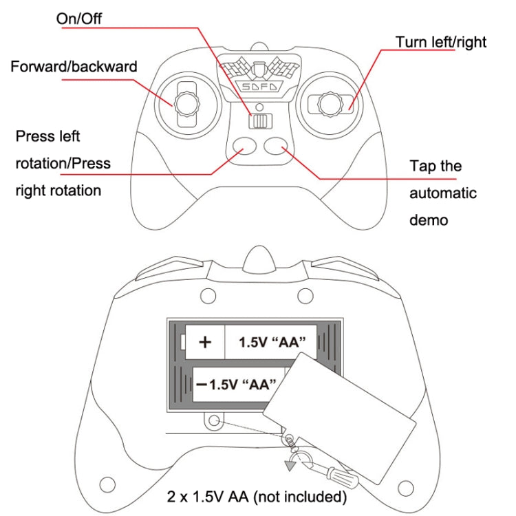 2.4G Amphibious Stunt Remote Control Car Double-sided Rolling Driving Children Electric Toys(Red)