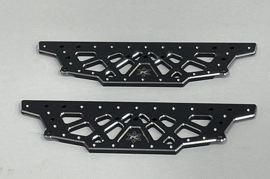 CKD0480 KAOS CNC Aluminum Chassis Plate (for F250 or F450 lifted chassis, black anodized, 2pcs)