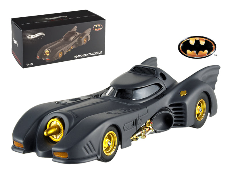 1989 Movie Batmobile Elite Edition 1/43 Diecast Model Car by Hot Wheels