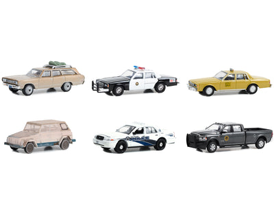 "Hollywood Series" Set of 6 pieces Release 39 1/64 Diecast Model Cars by Greenlight