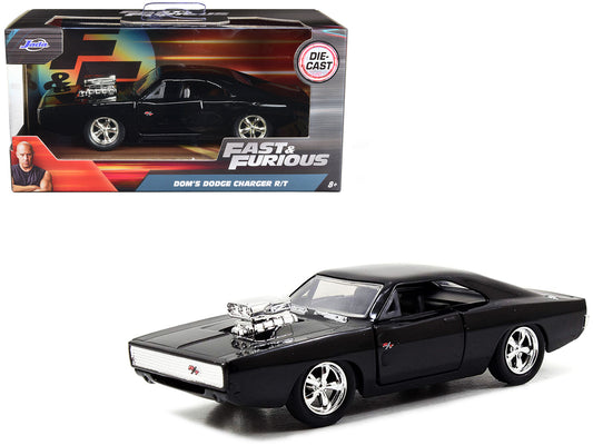 Dom's Dodge Charger R/T Black "Fast & Furious 7" (2015) Movie 1/32 Diecast Model Car by Jada