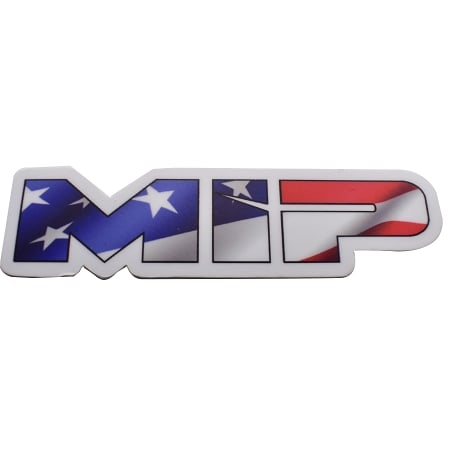 #5106 - MIP American Flag, Die Cut Vinyl Sticker, 3.73" x 1"